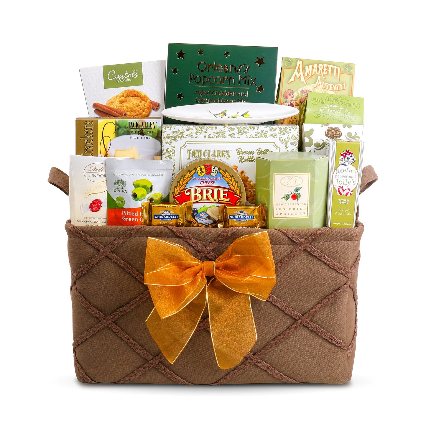 Elegant Gourmet Gift Basket with Savory & Sweet Treats