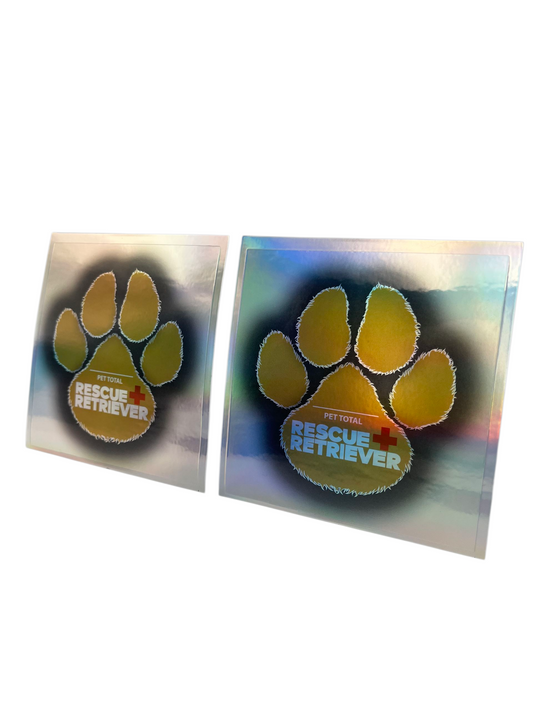 Rescue Retriever Reflective Decal — 2-Pack Pet Alert Stickers