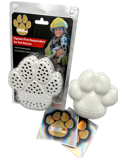 Rescue Retriever Pet Safety Bundle — Smoke Detector + Reflective Decal