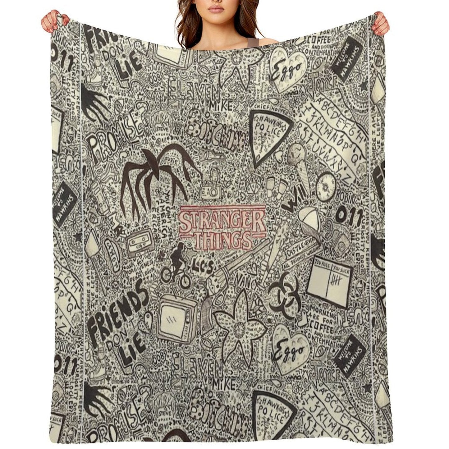 Stranger Things Throw Blanket