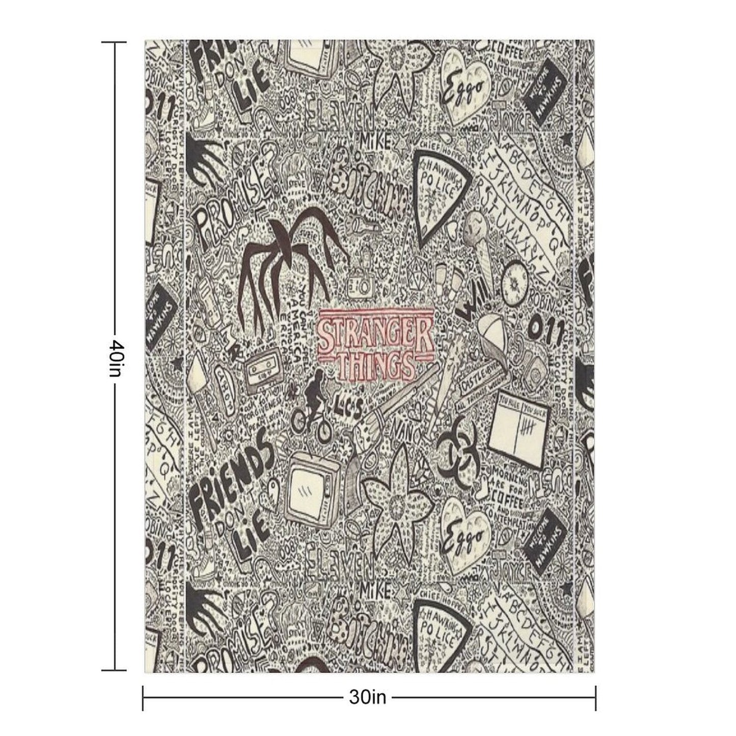 Stranger Things Throw Blanket