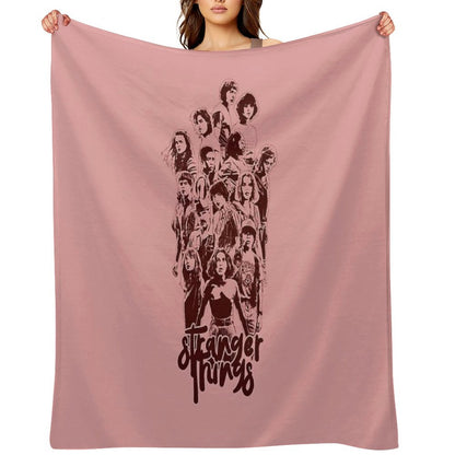 Cozy Fandom Blanket for Sci-Fi & Stranger Things Fans