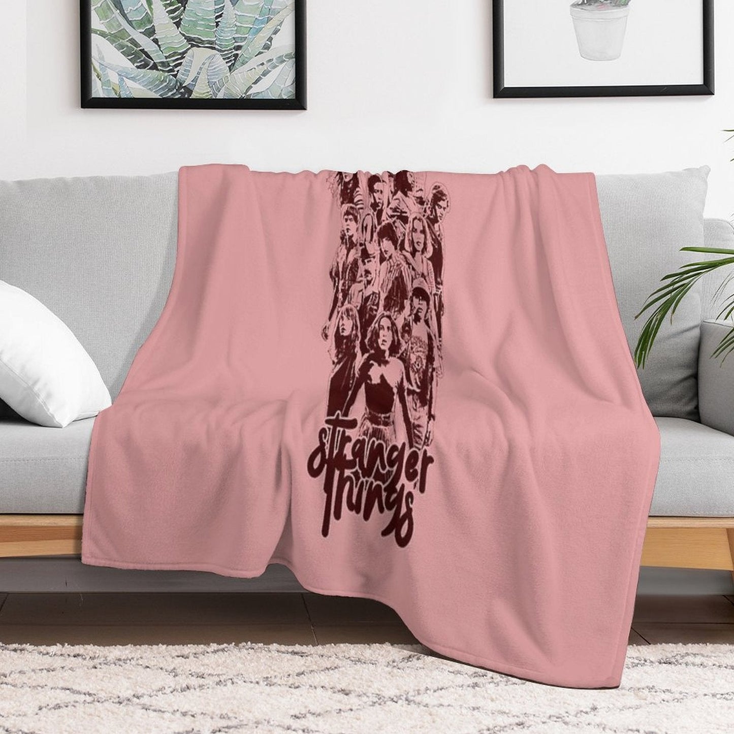 Cozy Fandom Blanket for Sci-Fi & Stranger Things Fans