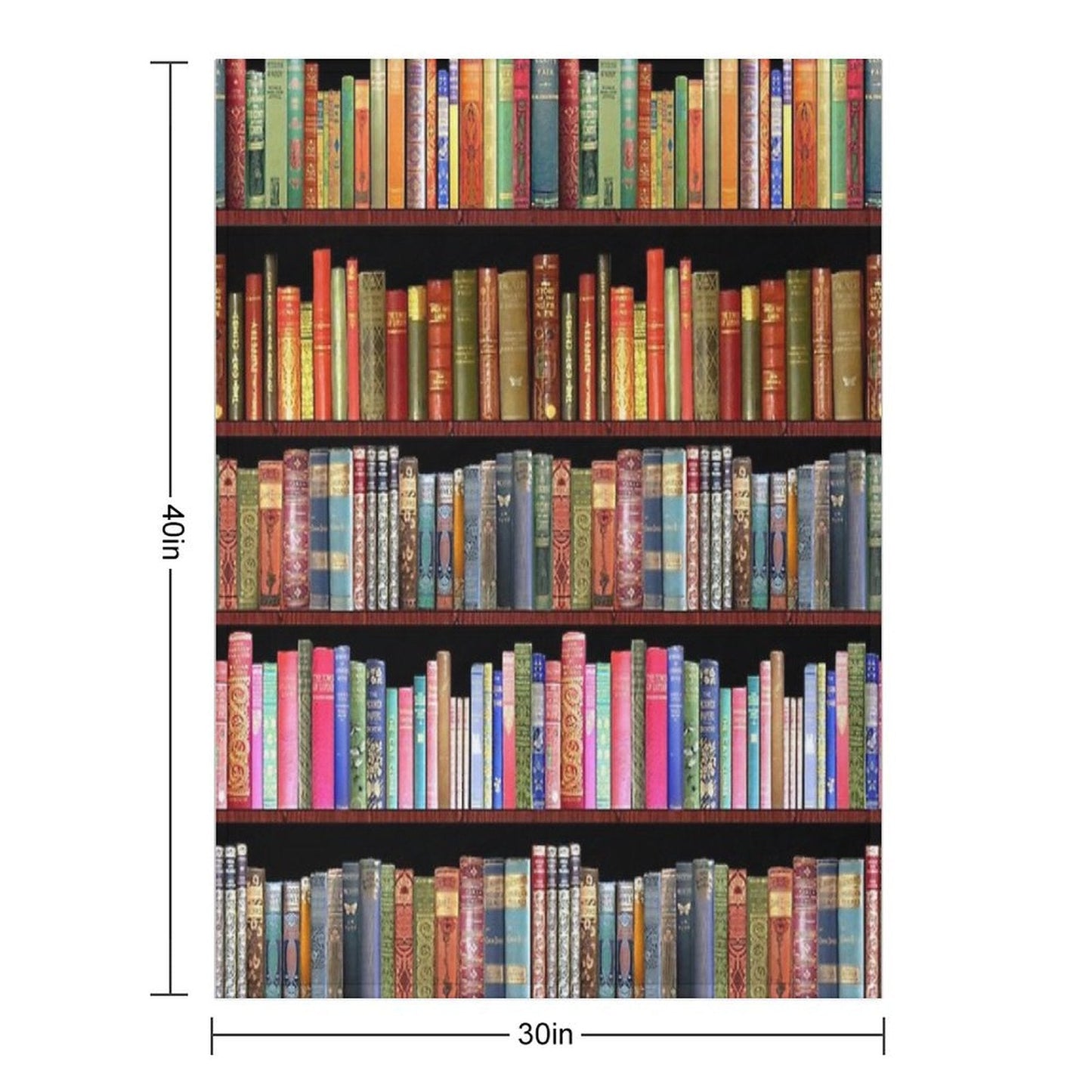 Vintage British Literature Cozy Fleece Throw for Book Lovers