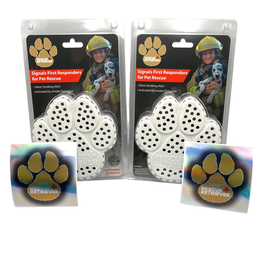 Rescue Retriever Multi Pack — Pet Smoke Detectors + Reflective