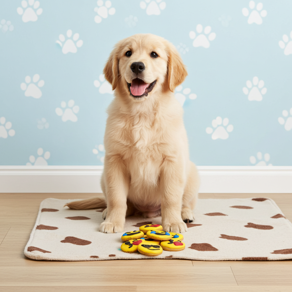 Emoji Peanut Butter Organic Dog Cookies — Fun, Crunchy, Human-Grade Treats