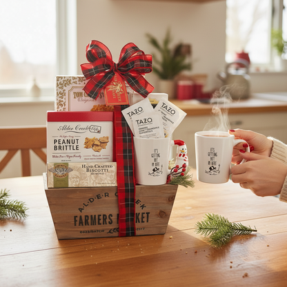 Cozy Festive Tea & Treats Gift Set