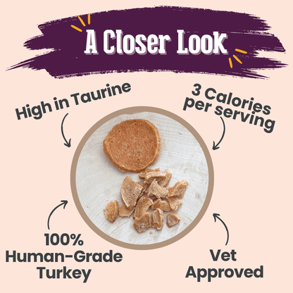 Turkey Crumbles for Cats | Grain-Free Cat Treats
