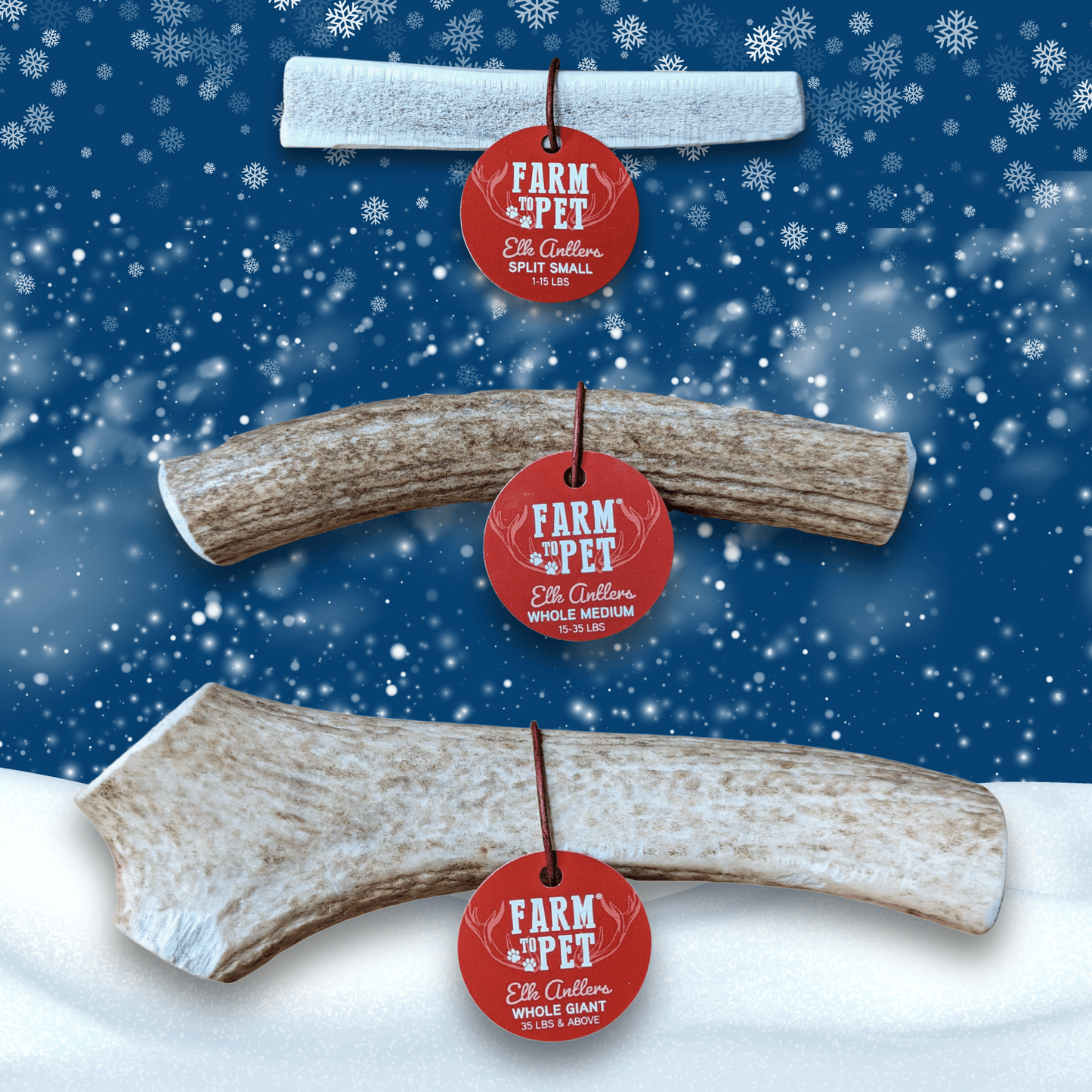 Elk Antler Dog Chews | All-Natural Whole and Split Elk Antler Chews for Dogs