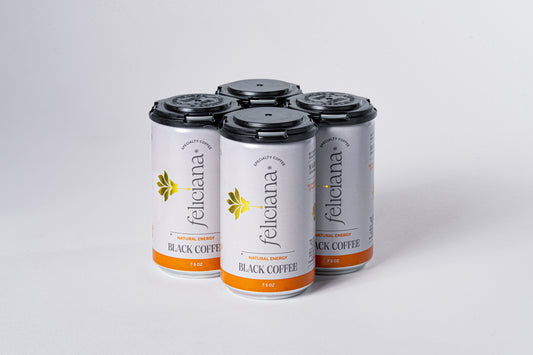 4 - pack Natural Energy – Canned Black Coffee (7.5 oz)
