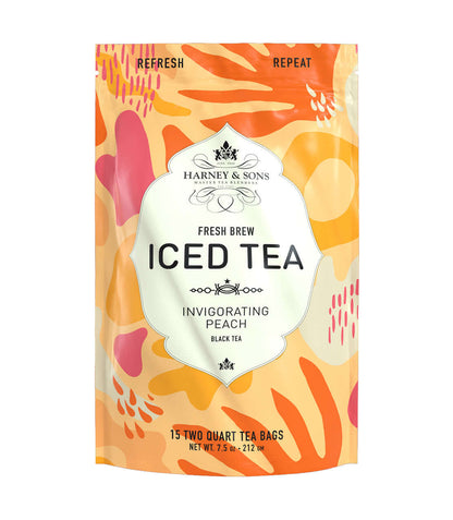Peach Fresh Brew Iced Tea — Southern Style Black Tea with Georgia Peach Notes
