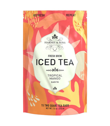 Tropical Mango Fresh Brew Iced Tea — Fragrant Black Tea with Mango, Coconut & Citrus