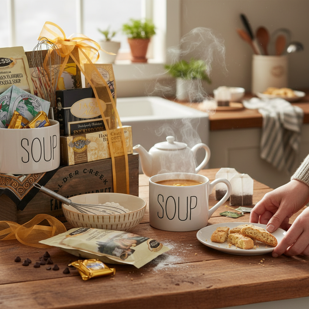 Cozy Gourmet Comfort Food & Care Gift Basket