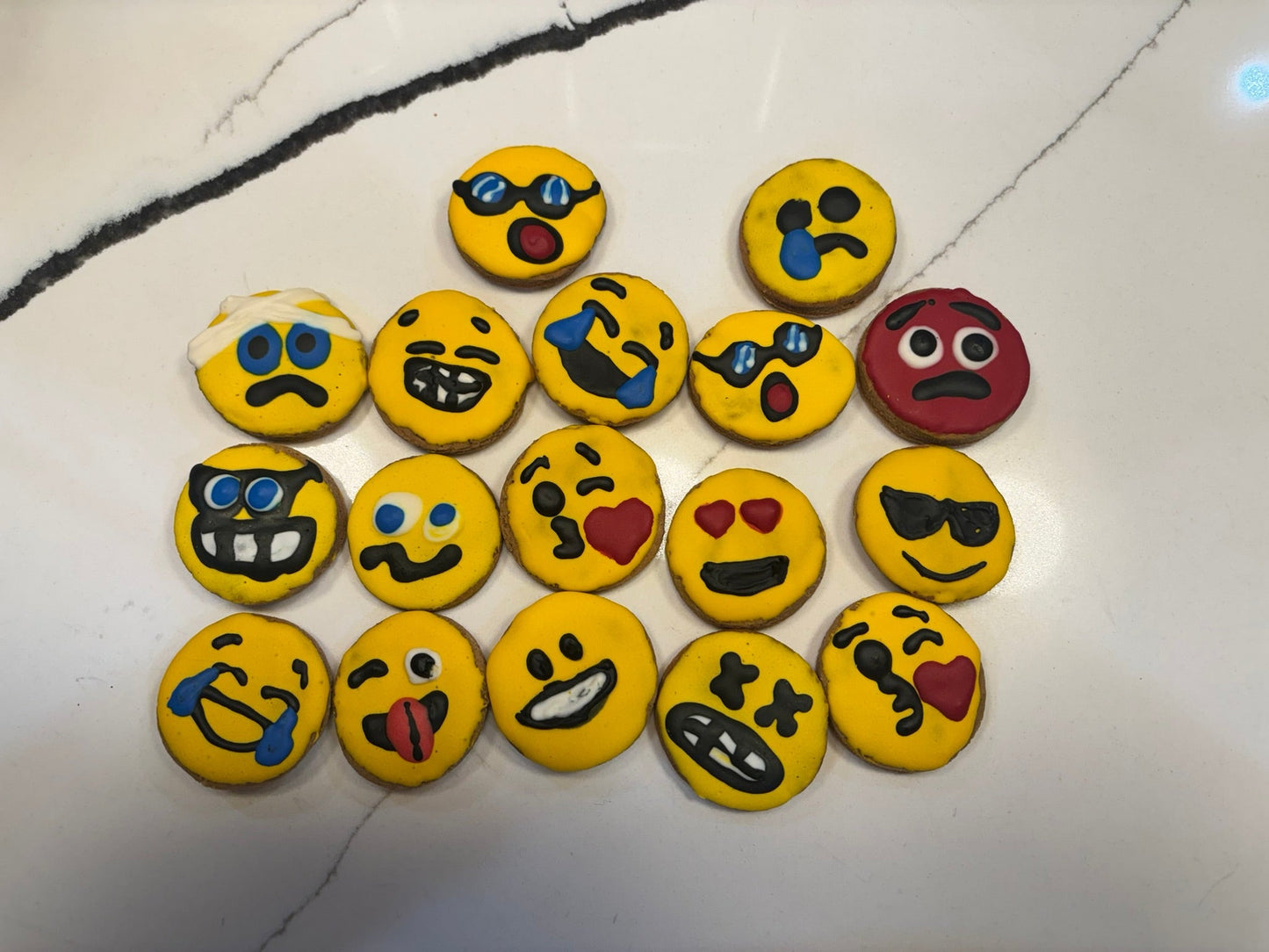 Emoji Peanut Butter Organic Dog Cookies — Fun, Crunchy, Human-Grade Treats