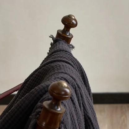 Soft Cotton Throw Blanket with Tassels