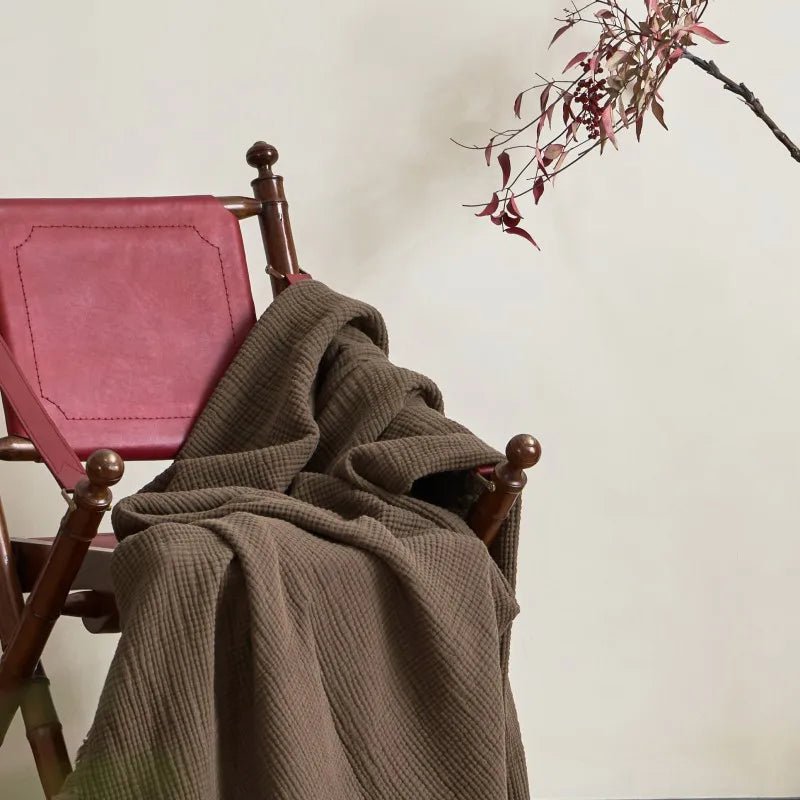 Soft Cotton Throw Blanket with Tassels