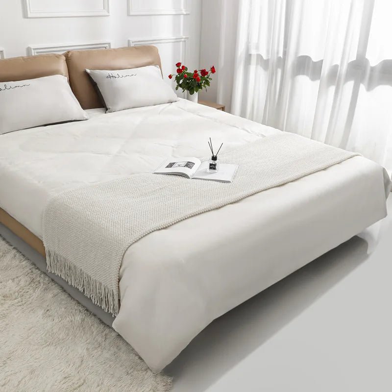 Knitted Boho Throw Blankets