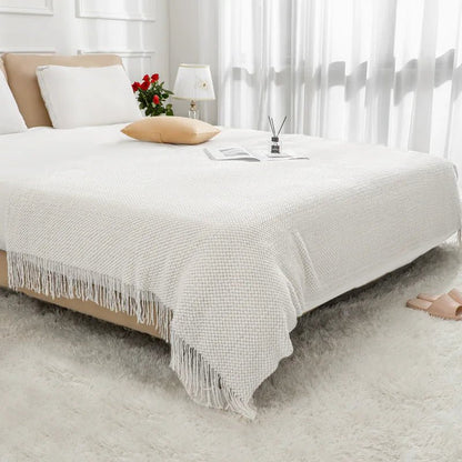 Knitted Boho Throw Blankets