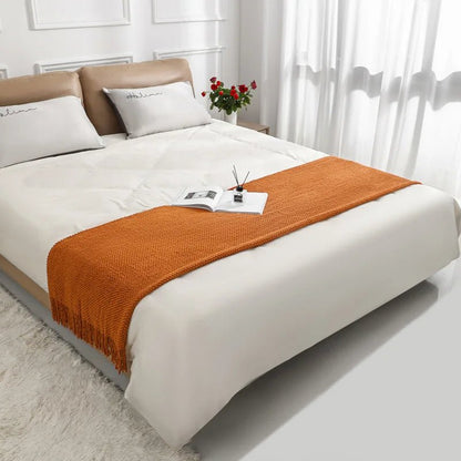 Knitted Boho Throw Blankets