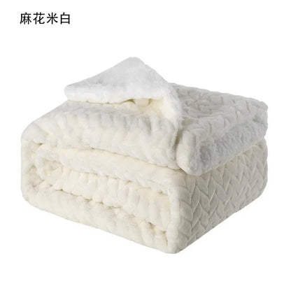 Double-layer Thick Flannel Blanket