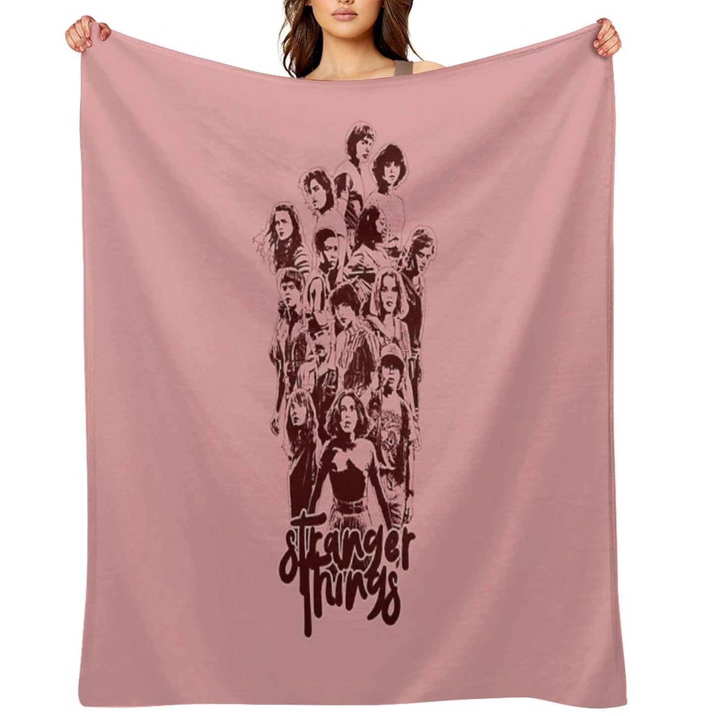 Cozy Fandom Blanket for Sci-Fi & Stranger Things Fans