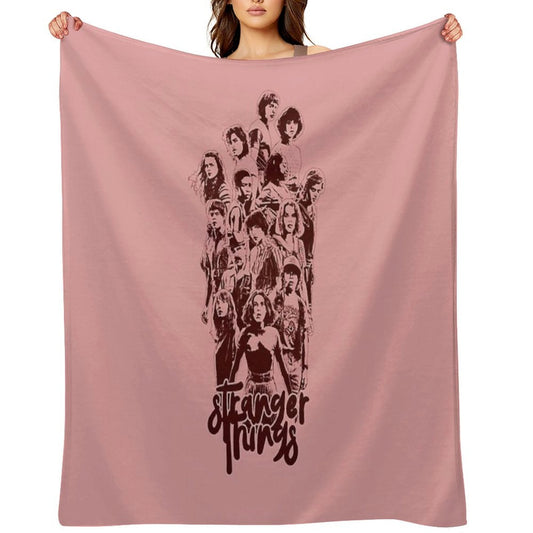 Cozy Fandom Blanket for Sci-Fi & Stranger Things Fans