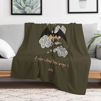 Dragon Without Rider - Tragedy, Rider Without Dragon - Dead Throw Blanket