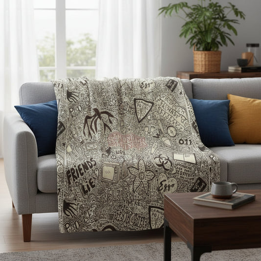 Stranger Things Throw Blanket