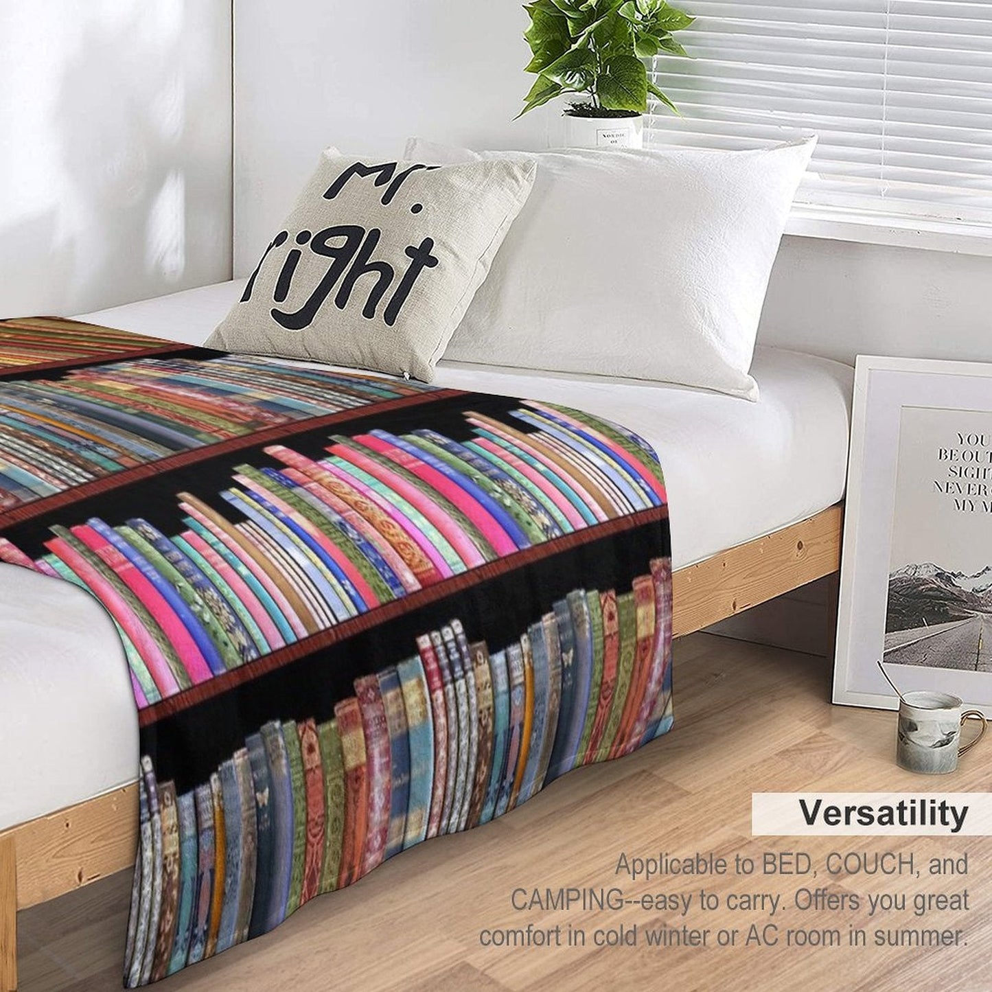 Vintage British Literature Cozy Fleece Throw for Book Lovers