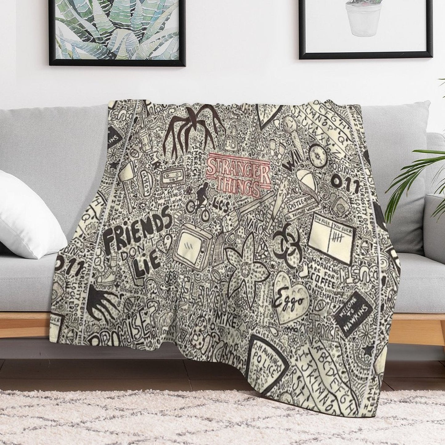 Stranger Things Throw Blanket