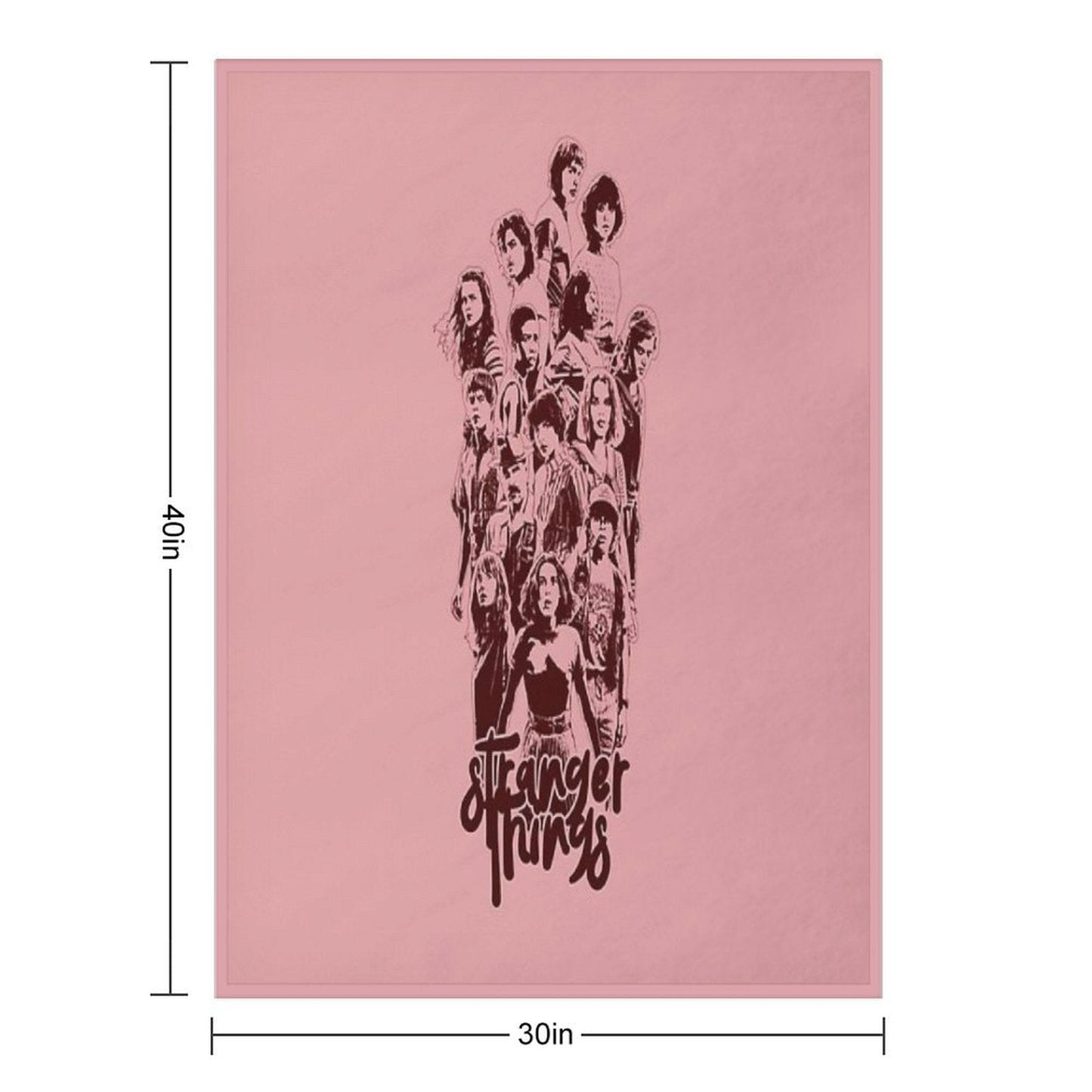Cozy Fandom Blanket for Sci-Fi & Stranger Things Fans