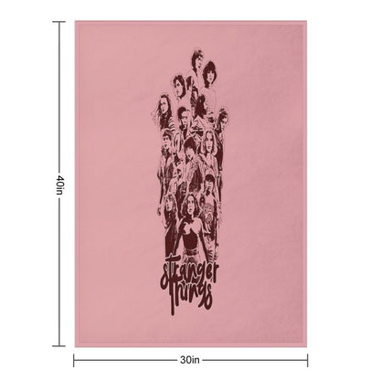 Cozy Fandom Blanket for Sci-Fi & Stranger Things Fans