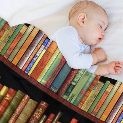 Vintage British Literature Cozy Fleece Throw for Book Lovers