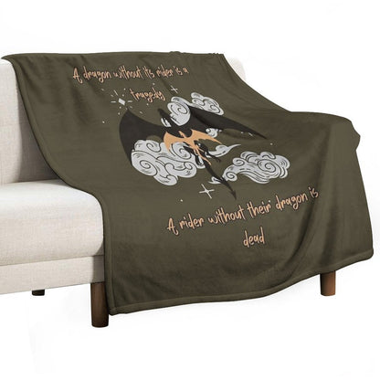 Dragon Without Rider - Tragedy, Rider Without Dragon - Dead Throw Blanket