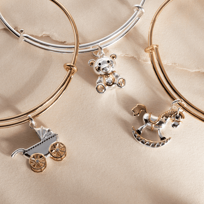 Baby’s First Hanukkah Bracelet — Menorah & Star Charm Holiday Keepsake