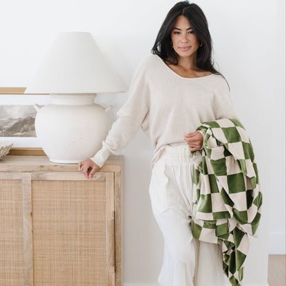 MINKY STRETCH THROW BLANKETS