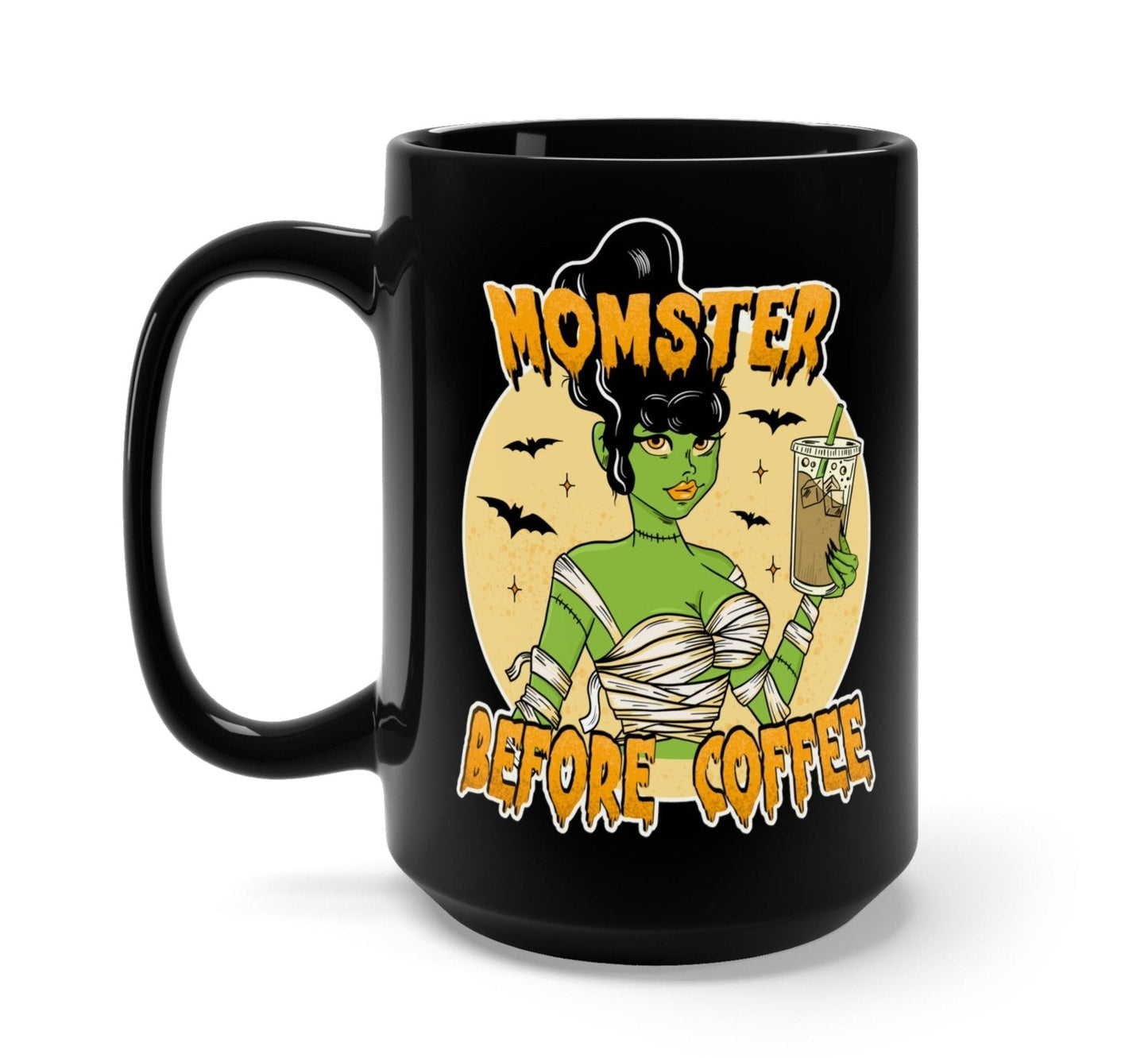 Momster Before Coffee Halloween Mug