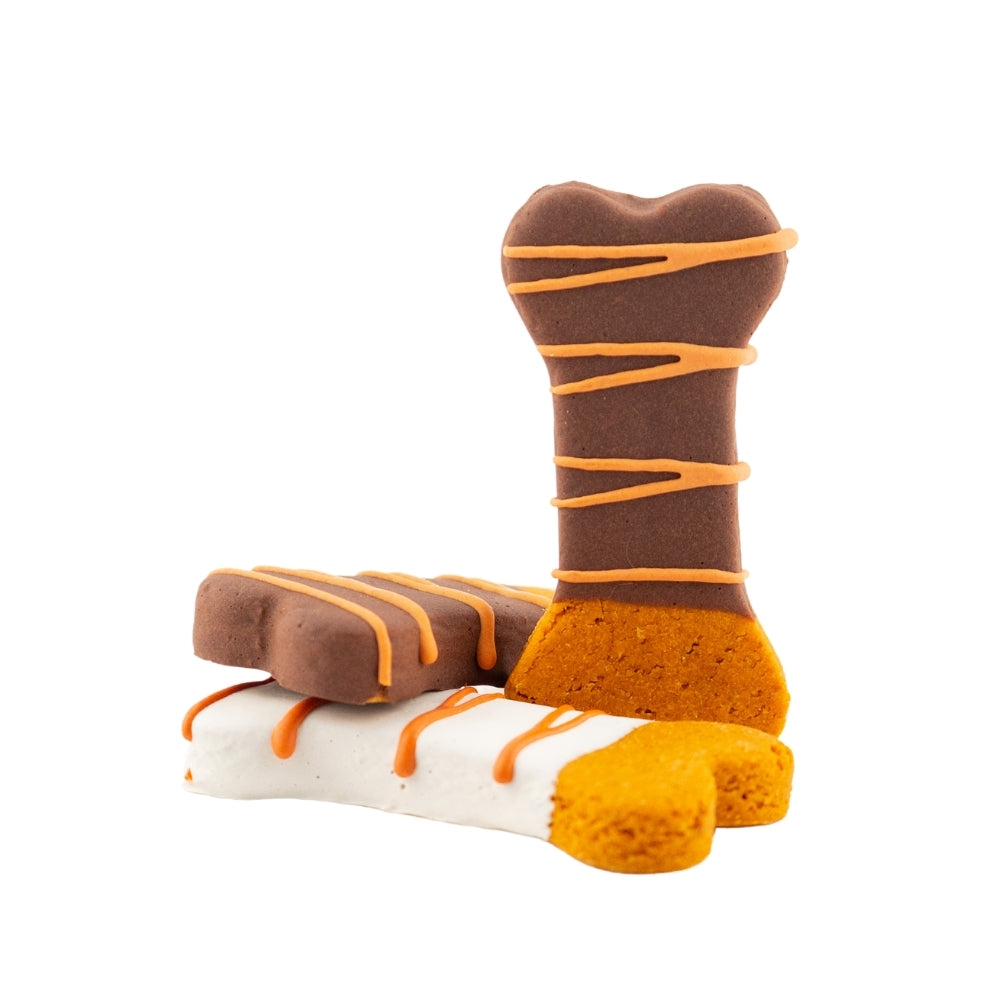 Autumn Dipped Bones Organic Dog Treats — Fall-Inspired Peanut Butter