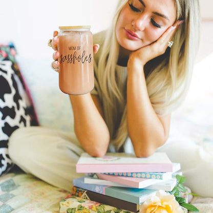 Funny Mom Coffee & Tea Glass | Sassy Gift for Moms