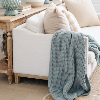 WAFFLE KNIT TODDLER BLANKETS